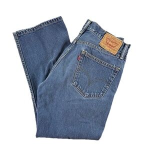 Levi's 505 Jeans Men's 35 x 30 Blue Denim Straight Relaxed Y2K Vintage Grunge
